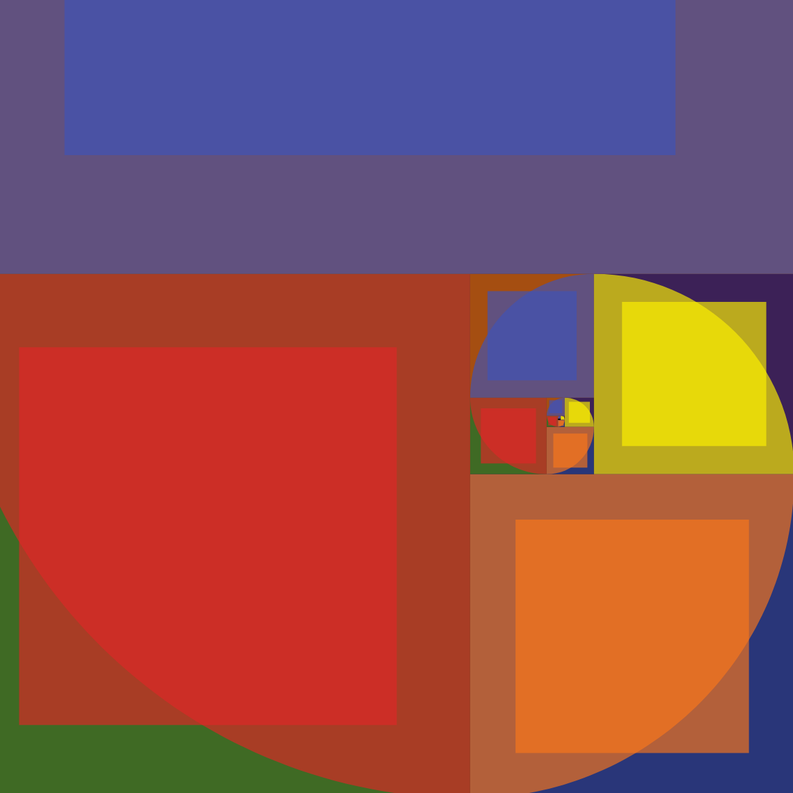 Fibonacci und Farbe in Kontrast von Sarah Li Alexander